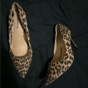 Printed stiletto heel size 8 Torrid